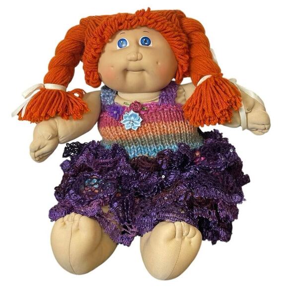 VTG 1982 CABBAGE PATCH DOLL RED HAIR BLUE EYES DIMPLES RED CHEEKS COLLECTIBLE - Picture 8 of 15